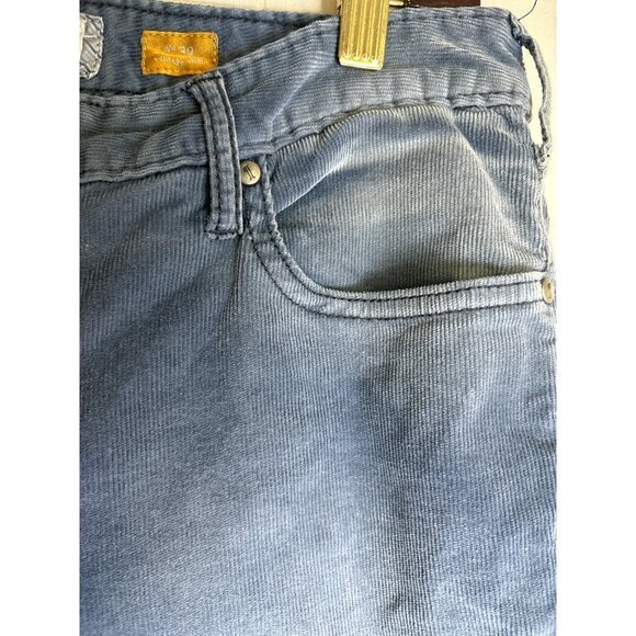 Pilcro and the Letterpress Pants Size 29 Blue Corduroy Straight Leg Vintage Slim - Picture 6 of 9